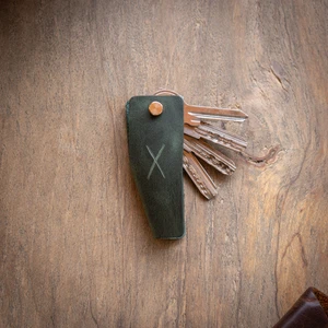 Minimal X Design Deri Anahtarlık V Model Kolay Kullanım Eşsiz Tasarım