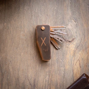 Minimal X Design Deri Anahtarlık V Model Kolay Kullanım Eşsiz Tasarım