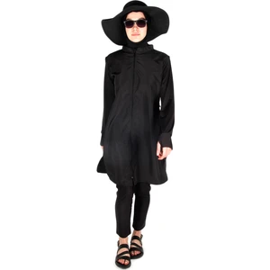 VRS1035 Tam Kapalı Siyah Tesettür Mayo