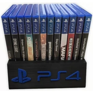 Bi'şeyler Sepeti Ps4 Oyun Standı (12 Oyun Kapasiteli) - Mavi Logo