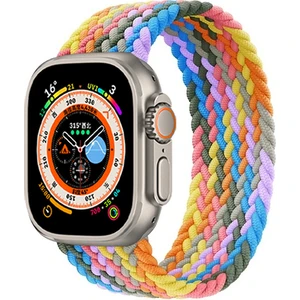 Cool Cold Apple Watch Uyumlu 42/44/45/46/49 mm Seri 2 3 4 5 6 7 8 Se 9 10 Uyumlu Esnek Örgü Kordon