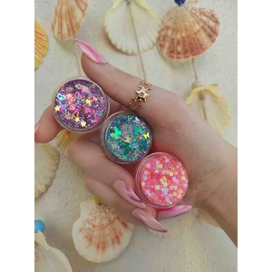 Hb Tasarım Glitter Simli Far Jel Yüz ve Vücut Simi 3lü Set
