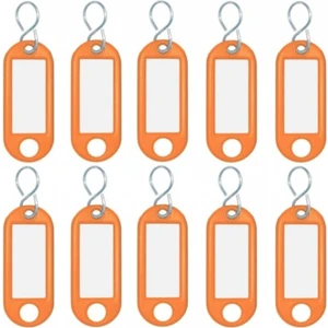 Plastik Anahtarlık Turuncu 100'LÜ Paket Antrasit - Beyaz