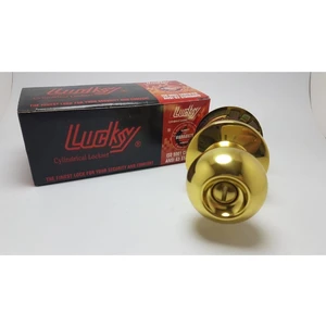 Lucky Topuzlu Kilit Sarı Wc Düğmeli Anahtarsız Çift Yönlü Gri 1 Adet