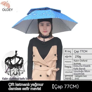 Şemsiye Şapka Açık Balıkçılık Şemsiye Güneş Şapkası Çay Toplama Şapka Bambu Şapka Şemsiye Katlanır Büyük Baş Giyen Şemsiye Şapka (Yurt Dışından)