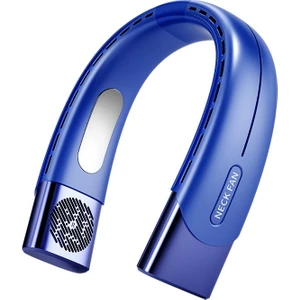 Happy World Shopping Asılı Boyun Fanı Taşınabilir Klima USB 4000 Mah Şarj Edilebilir Hava Soğutucu Açık Çalışma Seyahat Için 5 Hız Elektrikli Fan (Yurt Dışından)