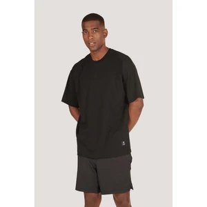 Zinde LIFE P-005654-ERKEK 100% Pamuklu Oversize  Kısa Kol T-Shirt-Siyah