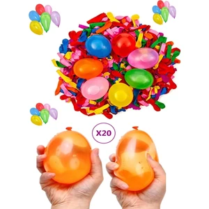 20 Adet Su Balonu Renkli