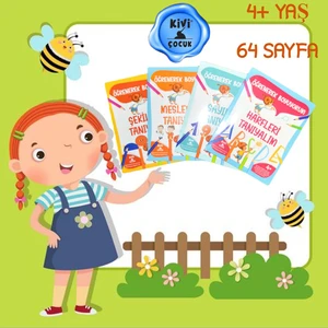 4+ Yaş Öğrenerek Boyuyorum Serisi 4 Lü Kitap Set Ktp