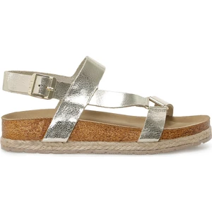 Nine West Ewo 3fx Altın Kadın Kalın Taban Sandalet