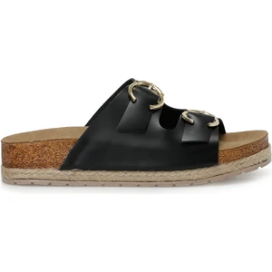 Nine West TELO 3FX Siyah Kadın Düz Terlik