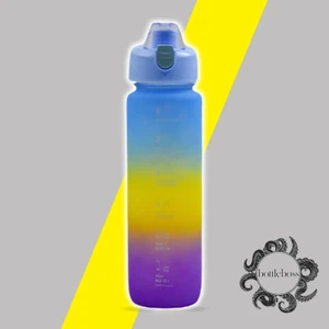 Bottle Boss Pastel Renk Geçişli Sızdırmaz Kapak Motivasyon Matarası