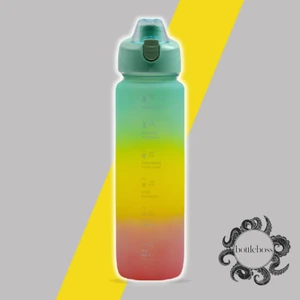 Bottle Boss Pastel Renk Geçişli Sızdırmaz Kapak Motivasyon Matarası