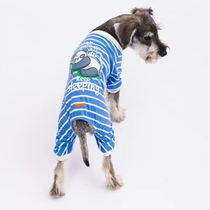 Mavi Sleeper Kedi Köpek Pijaması - Kedi Köpek Tulumu - Kedi Köpek Kıyafeti Xxl