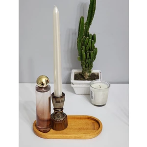 HBS Art Design 10 x 20 cm Elips Ahşap Sunum Tahtası Açık Renk