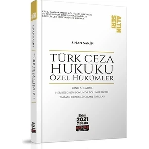 Savaş Yayınevi Türk Ceza Hukuku Özel Hükümler Altın Seri (Ciltli)