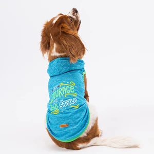 Mavi Style Kapşonlu Kedi Köpek Tişörtü - Kedi Köpek Kıyafeti Xl