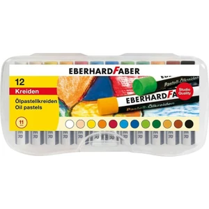 Eberhard Faber Yağlı Pastel Boya 12 Renk Plastik Kutu