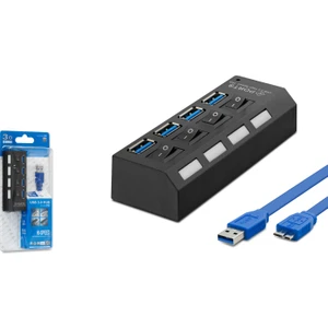 HDX7023 Hub USB 3.0 1 Port + USB 2.0 3 Port