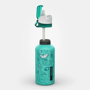 Quechua Outdoor Alüminyum Matara - Pipetli / 0,6 Litre - Grafik Desenli - 900
