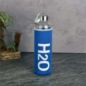 H2O Kılıflı Cam Matara 750 ml