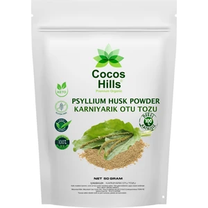 Cocos Hills Psyllium Husk Powder Pure Karnıyarık Otu Tozu Katkısız 50 gram