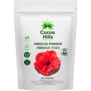 Cocos Hills Hibiscus Powder Pure Hibiskus Tozu Katkısız 50 gram