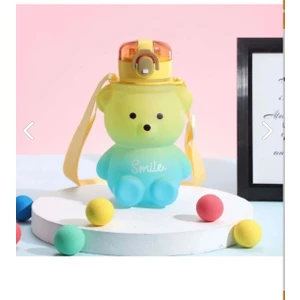 Bal Store 800 ml Smile Ayıcık Model Su Matarası Su Şişesı Suluk Bpa Içermez Suluk Çocuk Okul Su Şişesi Ayıcıklı Matara