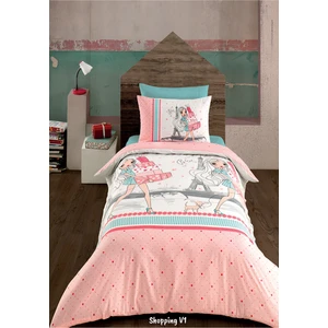 Tek Kişilik Nevresim Takımı %100 Pamuk Ranforce Shopping V1