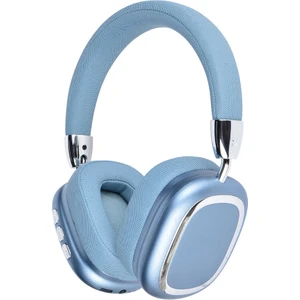 Case 4U B35 Ayarlanabilir ve Katlanabilir Sünger Kulak Üstü Bluetooth Kulaklık Mavi