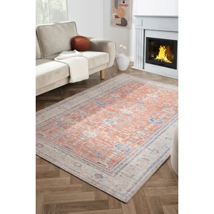 Konfor Antico 2351 Pamuk Tabanlı Yıkanabilir Otantik Vintage Klasik Eskitme Halı140x200