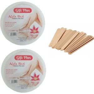 Gift Plus Ağda Bezi 160 Metre + 100 Adet Ağda Spatulası