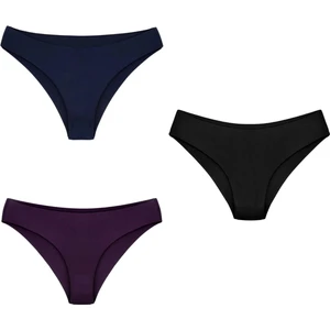 Bleu Petite 3'lü Paket Lazer Kesim Dikişsiz Kadın Külot