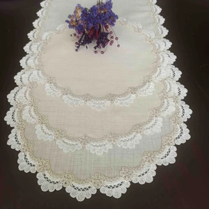 Etamin İşlemelik Linen Oda Takımı