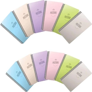 Pastoral 96 Yp. A4 Spiralli Pp. Kapak Defter  Kareli 12'li
