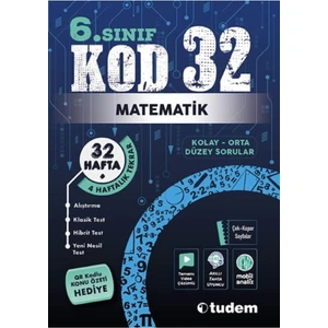Tudem Yayınları 6. Sınıf Matematik Kod 32 Tekrar Testleri
