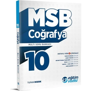 Eğitim Vadisi Yayınları 10.Sınıf Coğrafya Multi Soru Bankası