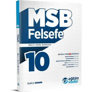Eğitim Vadisi Yayınları 10.Sınıf Felsefe Multi Soru Bankası