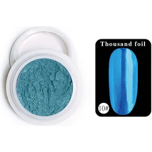 Tırnak Glitter Ayna Tozu Seti, Krom Glitter, Manikür Tırnak Tozu, Aparat ile