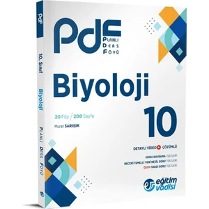 Eğitim Vadisi Yayınları 10.Sınıf Biyoloji PDF Planlı Ders Föyü