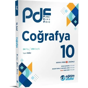 Eğitim Vadisi Yayınları 10.Sınıf Coğrafya PDF Planlı Ders Föyü