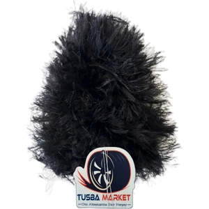 Tusba Market Oto Siyah Vites Püskülü / Uzun Tüylü Peluş Vites Körüğü Püskülü / Tüm Araçlar Için