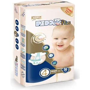 Pedo Plus Yeni Plus Maxi 4 Numara Bebek Bezi 30 Adet 7-18KG
