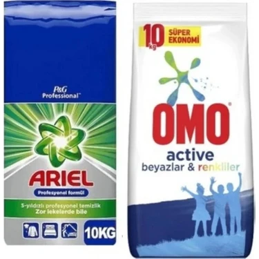 Omo 10 kg & 10 kg Ariel 2'li