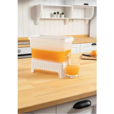 Şener Collection Çok Fonksiyonlu Ayaklı Sebil 4l - Kokteyl Meşrubat Çeşmesi - Dolap Içi
