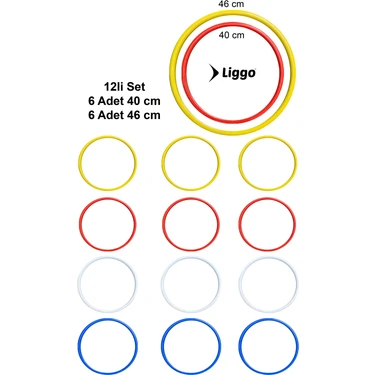 Liggo 12LI Koordinasyon Çemberi Hız Çemberi Antrenman