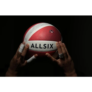 Decathlon Allsix Voleybol Topu - Beyaz / Kırmızı -