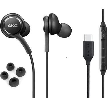 AKG Samsung Akg Mikrofonlu Type-C Girişli Kulak Içi Siyah Kablolu