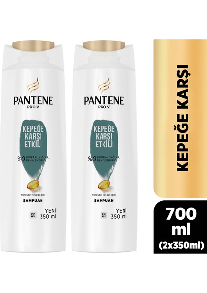 Kepeğe Karşı Etkili Şampuan 350 ml x 2 Adet