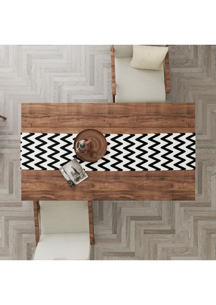Zigzag Temalı Dijital Baskı Runner 22rnr-2 fiyatları